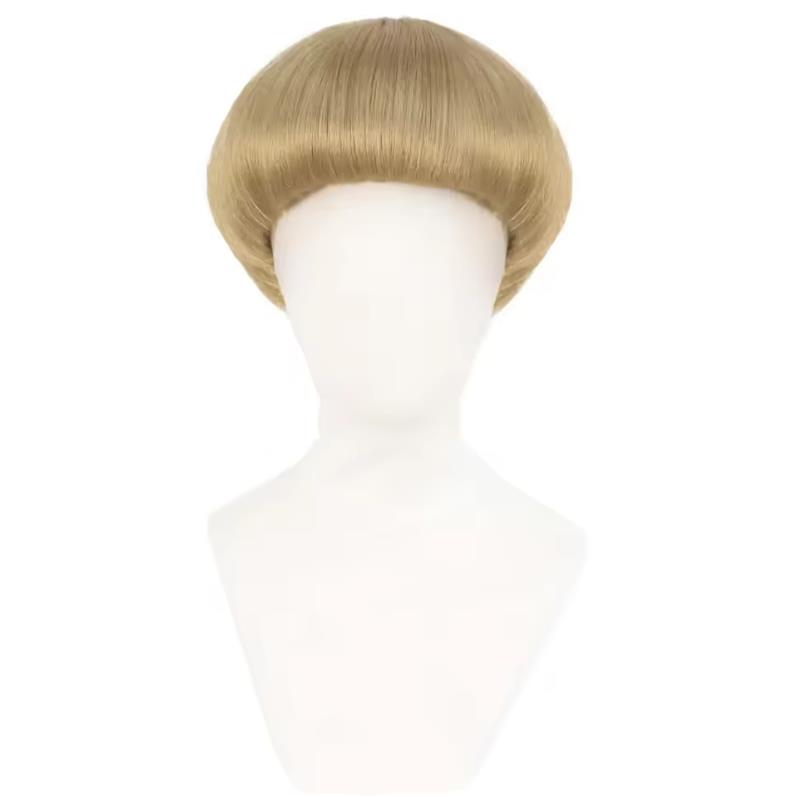 Women'S Accessories In The 60S - วิกผมบ๊อบสีบลอนด์สั้นพร้อมหน้าม้า วิกทรงเห็ดสำหรับผู้ชาย วิกทรงโบวล์คัทยุค 60 70 สำหรับผู้หญิงและผู้ชาย