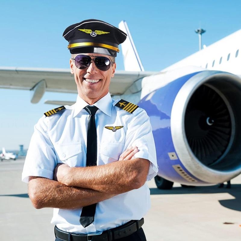 Women Accessories Description - 39BD สายการบินกัปตันชุดหมวกชุด Epaulets Flight Attendant เครื่องแต่งกายชุด