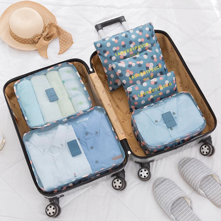 Women Accessories List - 6 ชิ้น Travel Organizer กระเป๋าเก็บกระเป๋าเดินทางแบบพกพากระเป๋าเดินทาง Organizer