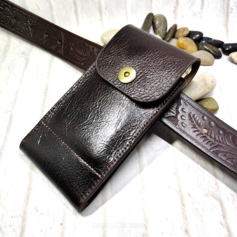 Women Electronic Accessories - กระเป๋าคาดเอวใส่โทรศัพท์มือถือหนังแท้2102DK สำหรับผู้ชาย, กระเป๋าคาดเอวสำหรับ iPhone Samsung Huawei