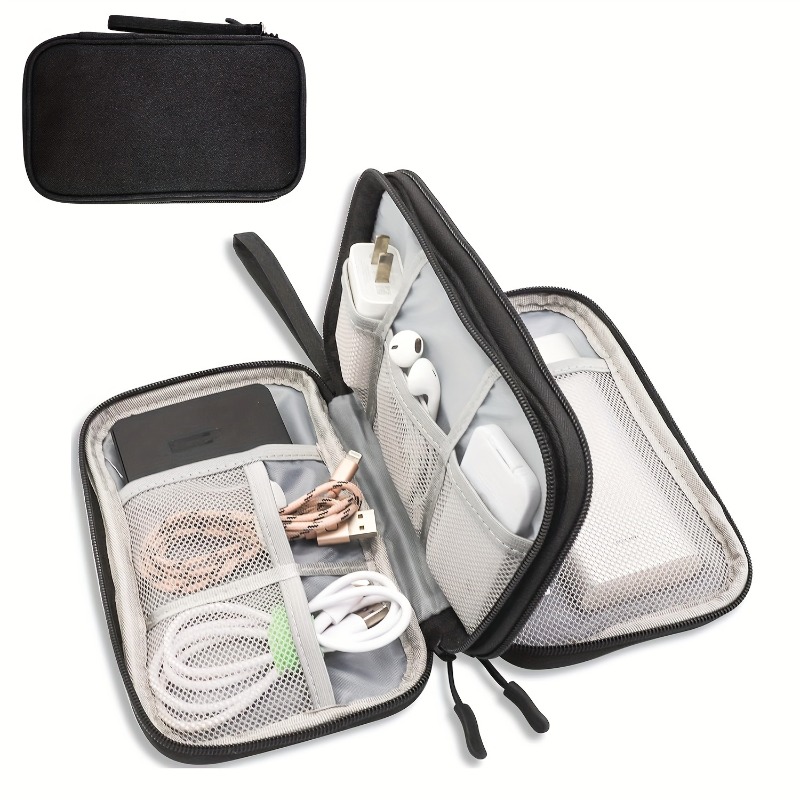 Women'S Vanity Accessories - กระเป๋าจัดระเบียบสำหรับเดินทาง, กระเป๋าเก็บของหลายช่อง, เหมาะสำหรับใส่ของใช้ในห้องน้ำ, อุปกรณ์เครื่องสำอาง, และสายเคเบิลอิเล็กทรอนิกส์