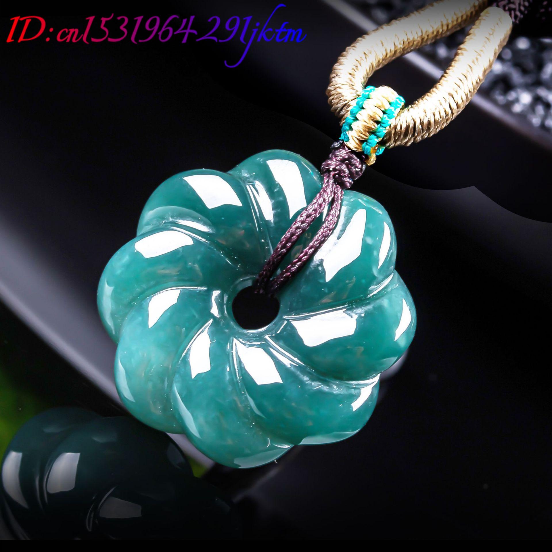จี้สร้อยคอหยกพม่าแท้รูปดอกไม้  - Women Accessories For Gift บทวิจารณ์และราคา