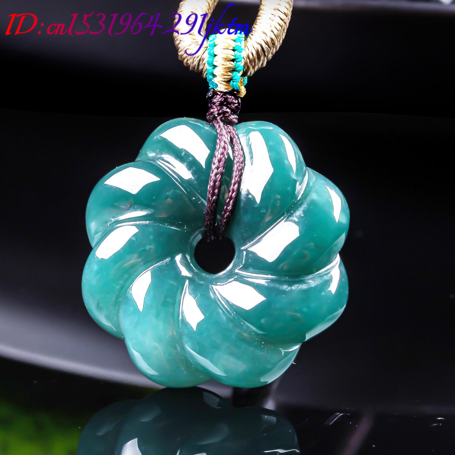 จี้สร้อยคอหยกพม่าแท้รูปดอกไม้  - Women Accessories For Gift บทวิจารณ์และราคา