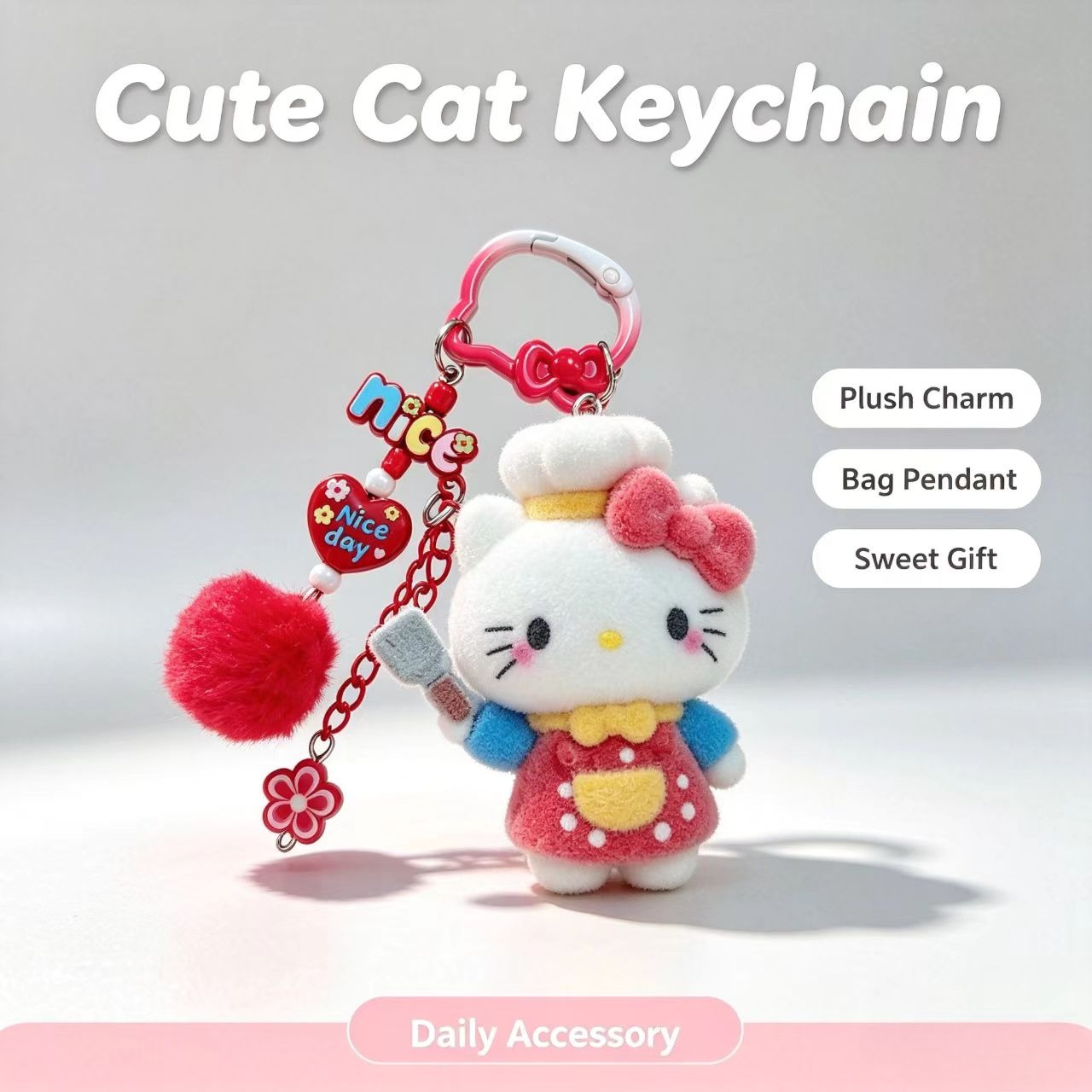 พวงกุญแจแมวแฟชั่นน่ารัก ตุ๊กตา - Women'S Key Accessories บทวิจารณ์และราคา