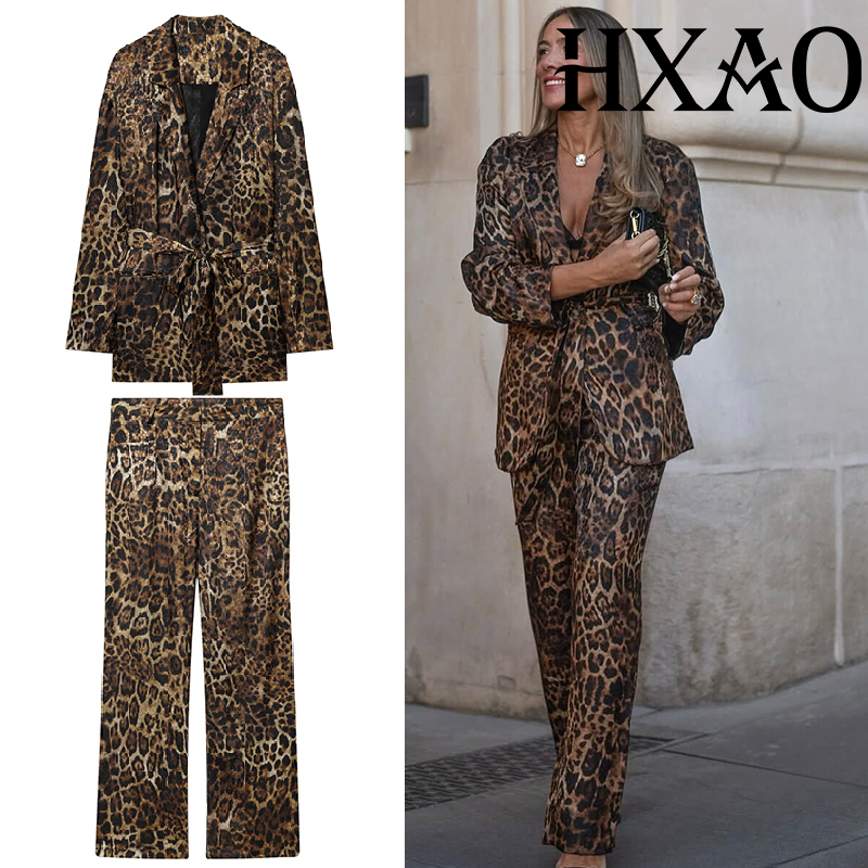 ชุดเซ็ตเสื้อผ้าลายเสือดาว HXAO - Women Electronic Accessories บทวิจารณ์และราคา