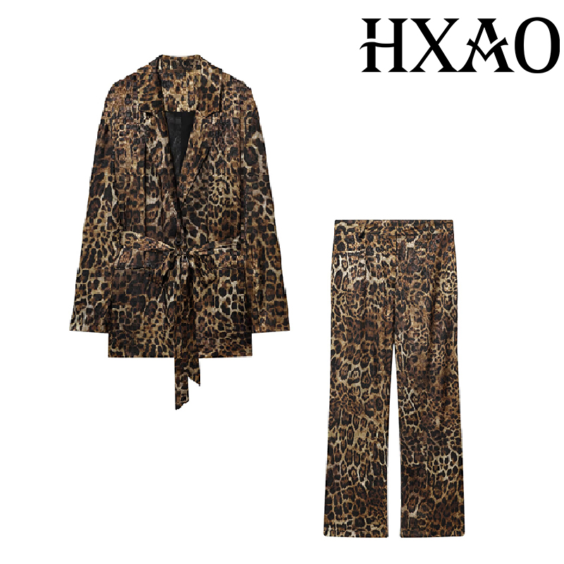 ชุดเซ็ตเสื้อผ้าลายเสือดาว HXAO - Women Electronic Accessories บทวิจารณ์และราคา