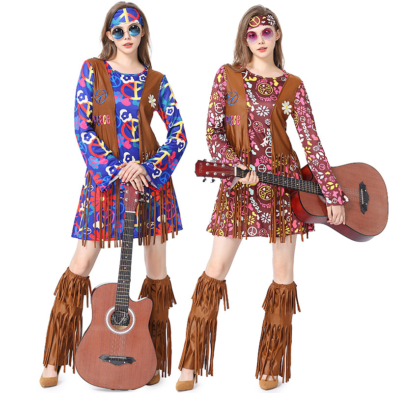 ฮาโลวีนดิสโก้ชุด 70s 60s Hippi - Women'S Accessories In The 60S บทวิจารณ์และราคา