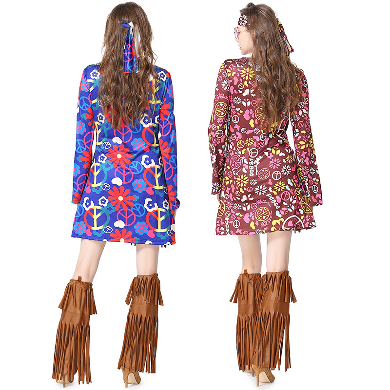ฮาโลวีนดิสโก้ชุด 70s 60s Hippi - Women'S Accessories In The 60S บทวิจารณ์และราคา
