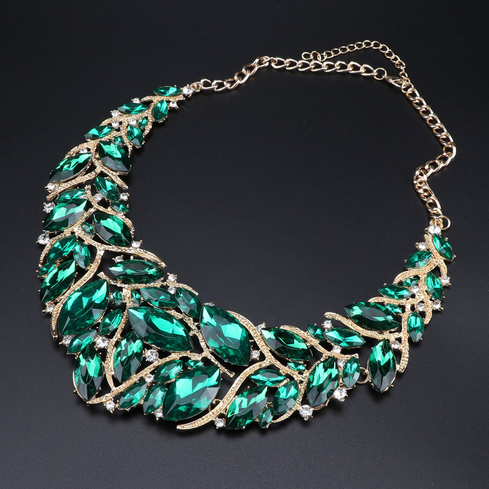 CYNTHIAหรูหราสีเขียวคริสตัลสร้ - Women Accessories India บทวิจารณ์และราคา