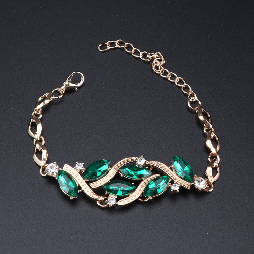 CYNTHIAหรูหราสีเขียวคริสตัลสร้ - Women Accessories India บทวิจารณ์และราคา