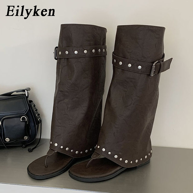 รองเท้าบูทส้นเตี้ยแบบสวม ดีไซน - Women Electronic Accessories บทวิจารณ์และราคา