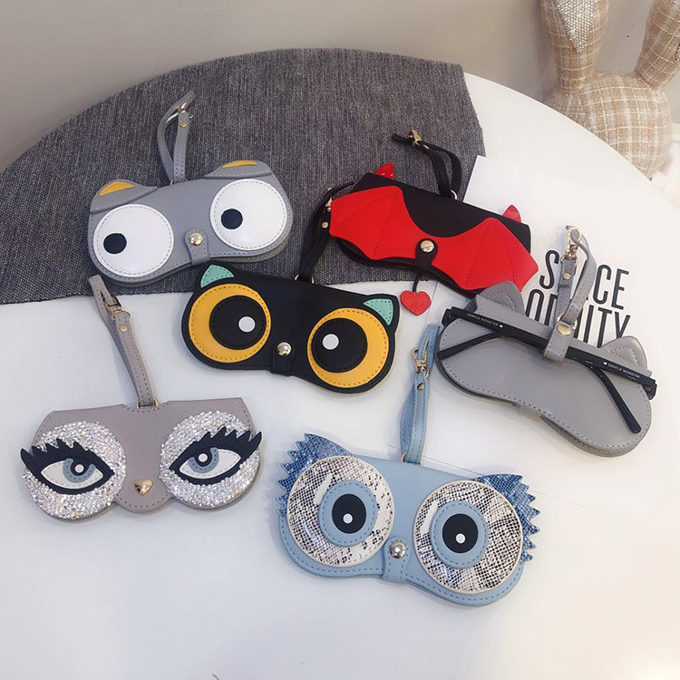 INS การ์ตูนน่ารักกรณีแว่นตาชาย - Women Accessories List บทวิจารณ์และราคา