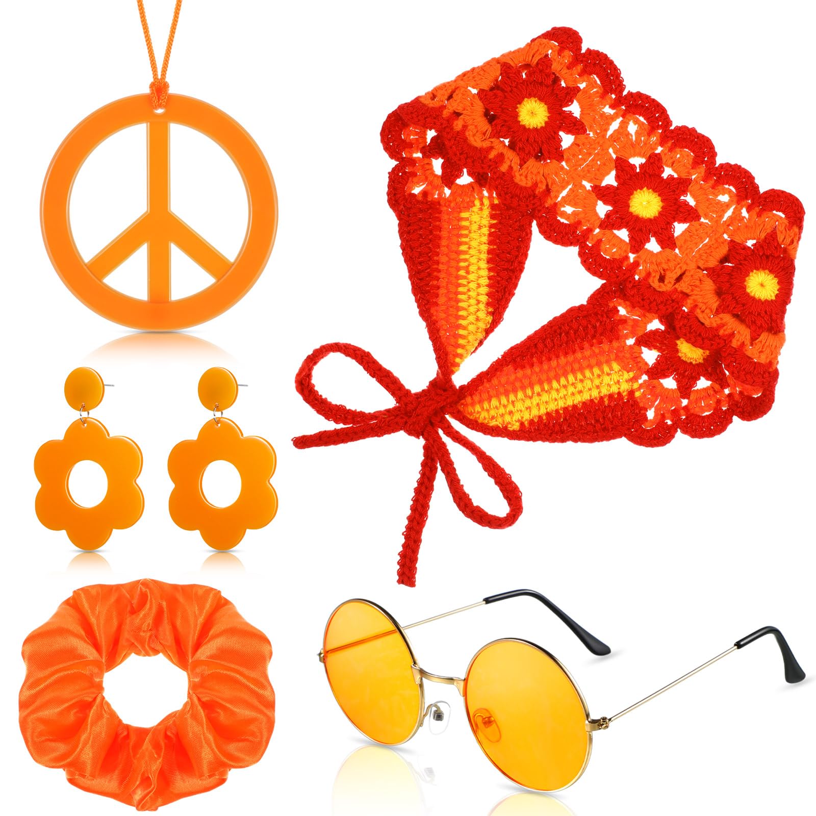 5 ชิ้น 60s 70s อุปกรณ์เสริมฮิป - Women'S Accessories In The 60S บทวิจารณ์และราคา
