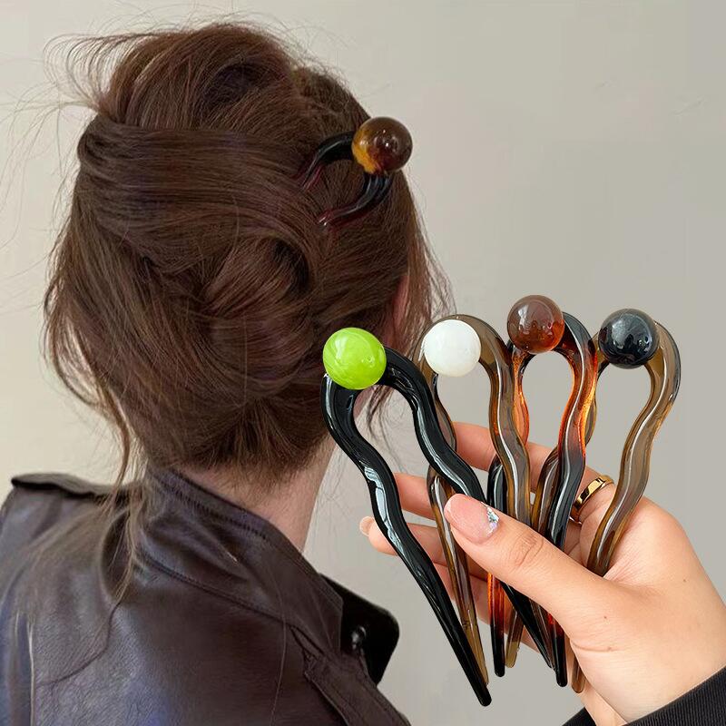 กิ๊บติดผมรูปตัว U สีแฟชั่นประด - Women Accessories Shop บทวิจารณ์และราคา