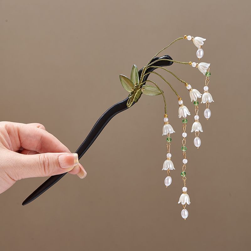 กิ๊บติดผมไม้รูปดอกไม้สไตล์วินเ - Women Accessories Shop บทวิจารณ์และราคา
