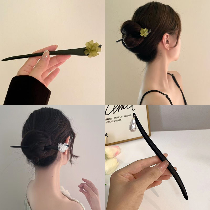 วินเทจสไตล์จีนไม้ดอกไม้ผม Stic - Women Accessories Shop บทวิจารณ์และราคา