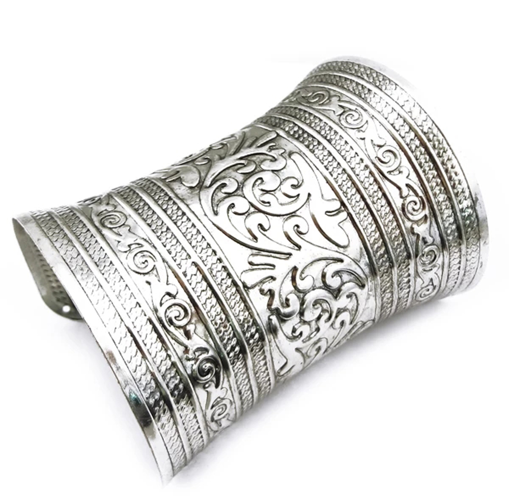 Vintage Alloy สร้อยข้อมือกว้าง - Women Accessories India บทวิจารณ์และราคา