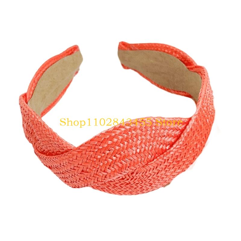 ที่คาดผมฟางปีกกว้างถัก 49MC ที - Women Accessories Description บทวิจารณ์และราคา