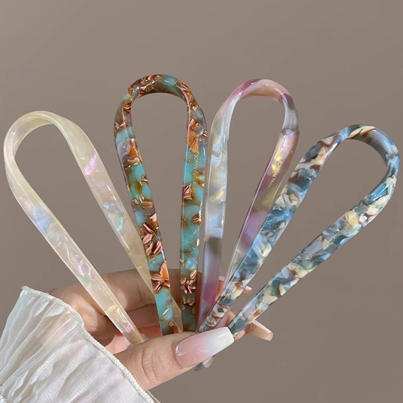 กิ๊บติดผมรูปตัว U อะซิเตทอะคริ - Women Accessories Shop บทวิจารณ์และราคา