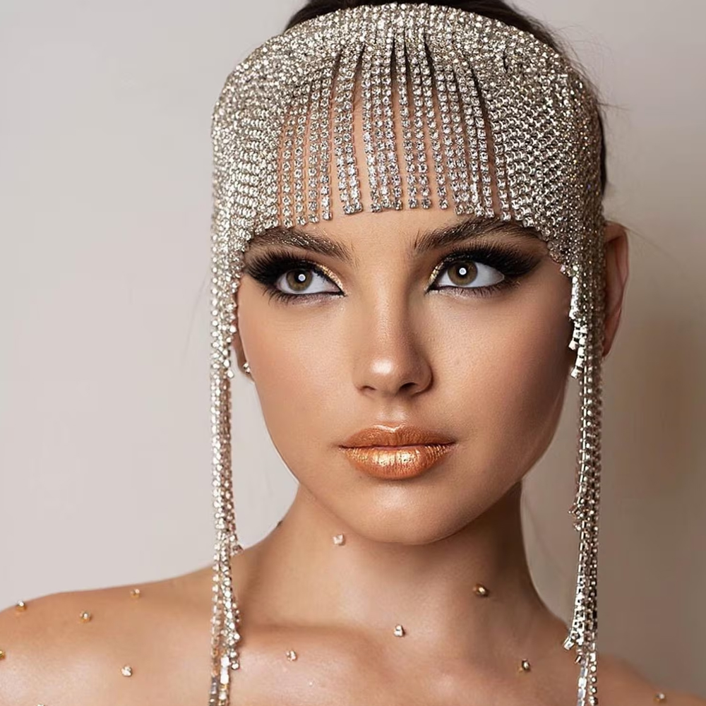 โบฮีเมียนคริสตัลพู่โซ่คาดศีรษะ - Women Accessories India บทวิจารณ์และราคา